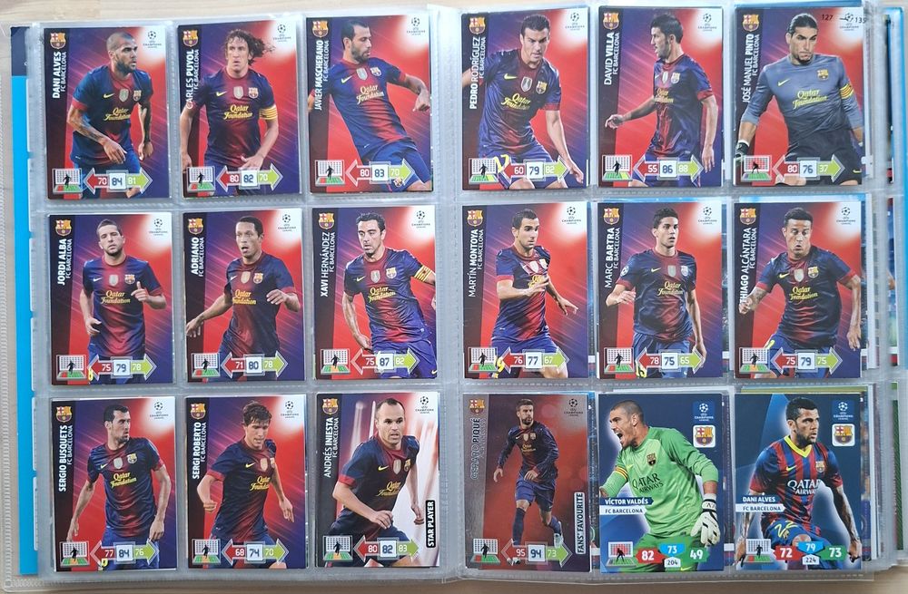Karty piłkarskie Barcelona topps match attax panini fifa 365