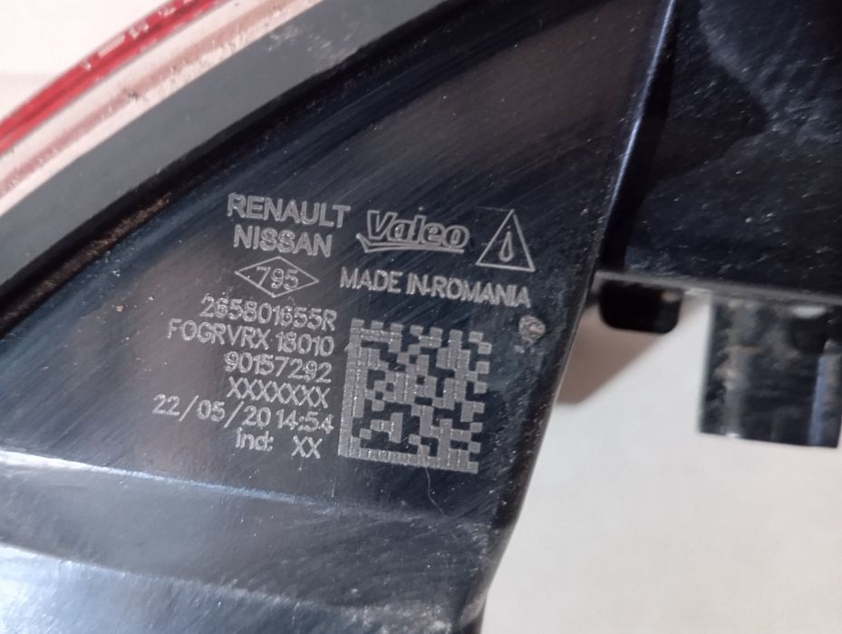 Farolim Nevoeiro Trás Direito RENAULT CAPTUR II (HF_) [01.2020 - ...]