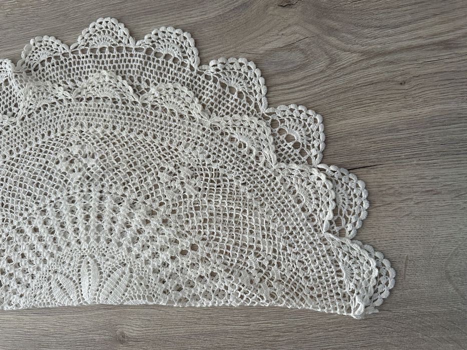 Serweta szydełko śr. 60 biała