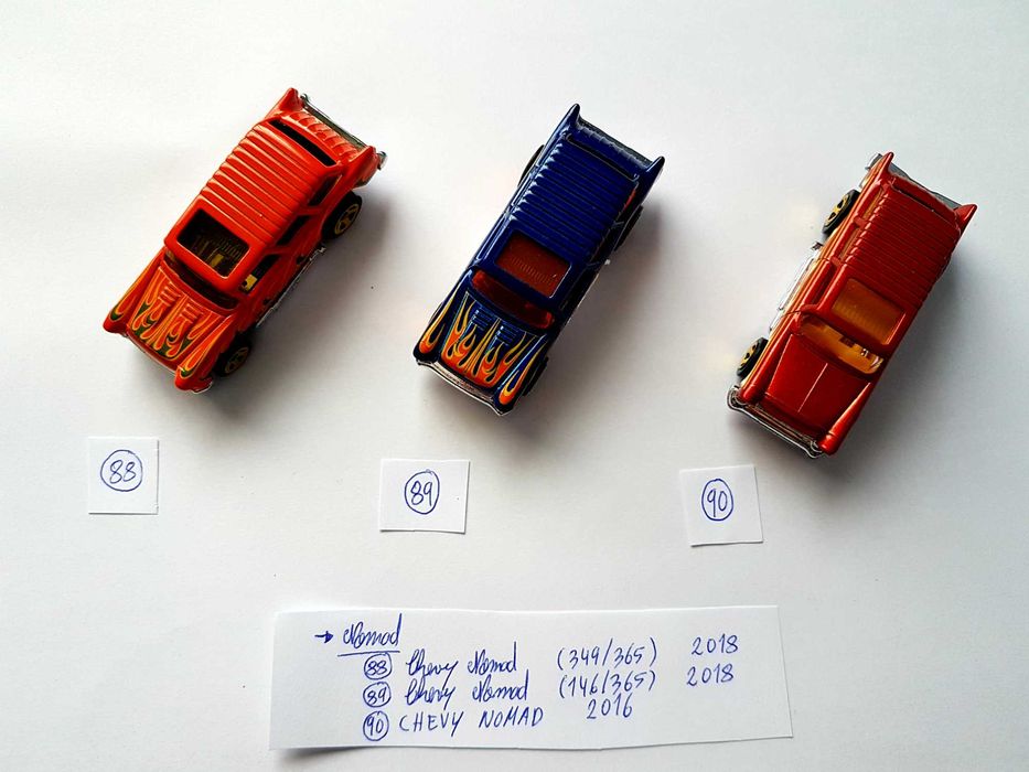 Hotwheels da Chevrolet  e Jeep