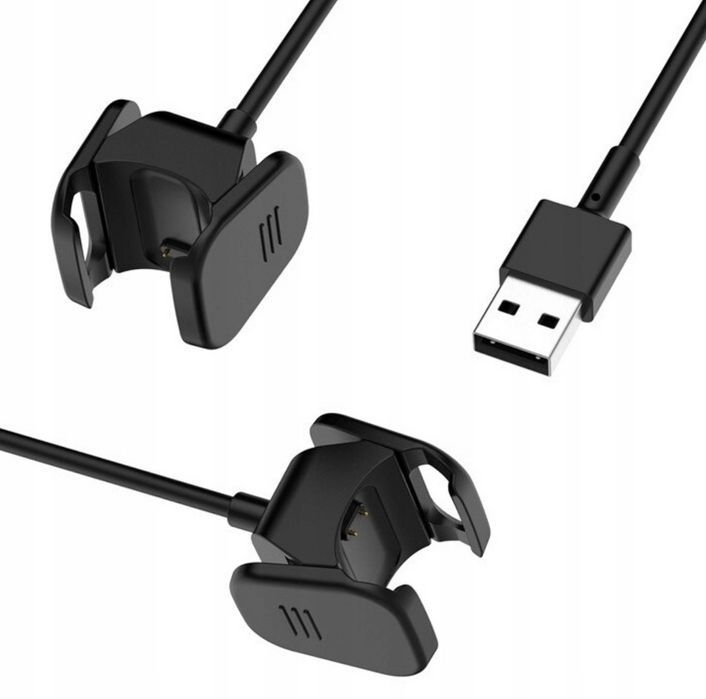 ZESTAW! Kabel do ładowania smartwatch Fitbit Charge 3/4 + 2 opaski |