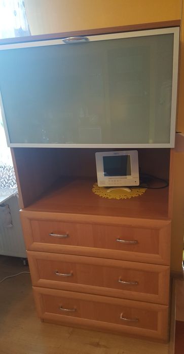 Nowoczesne meble barek półki szuflady szafa klasyczna