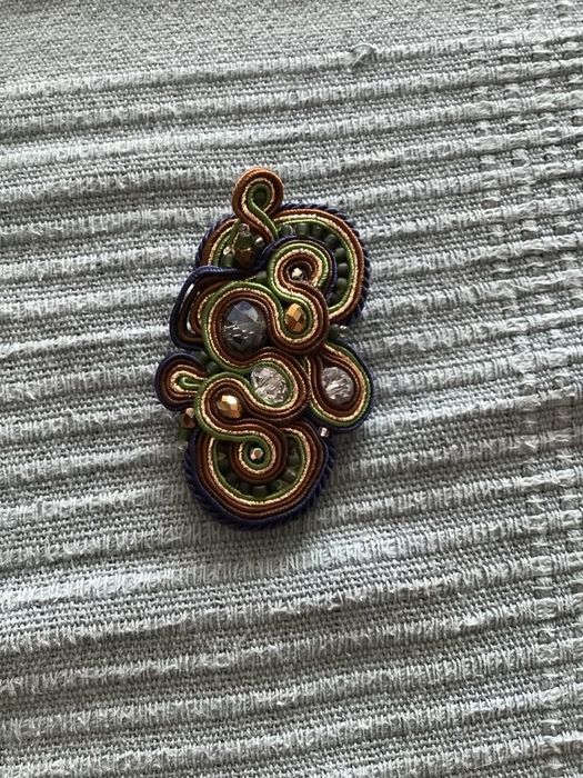 broszka soutache sutasz handmade
