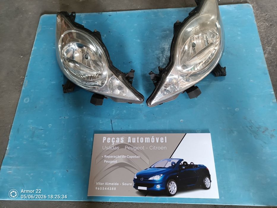 Farol ou óptica Peugeot 107