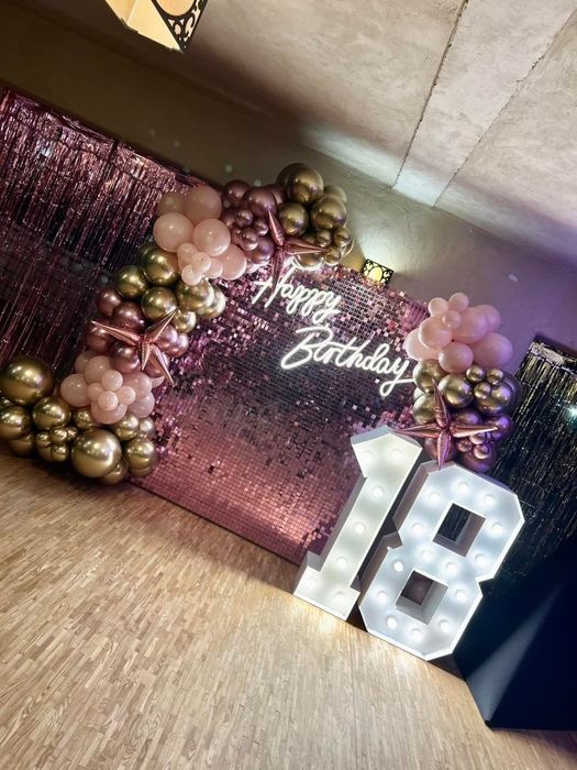 Duzy napis led Happy Birthday Urodziny