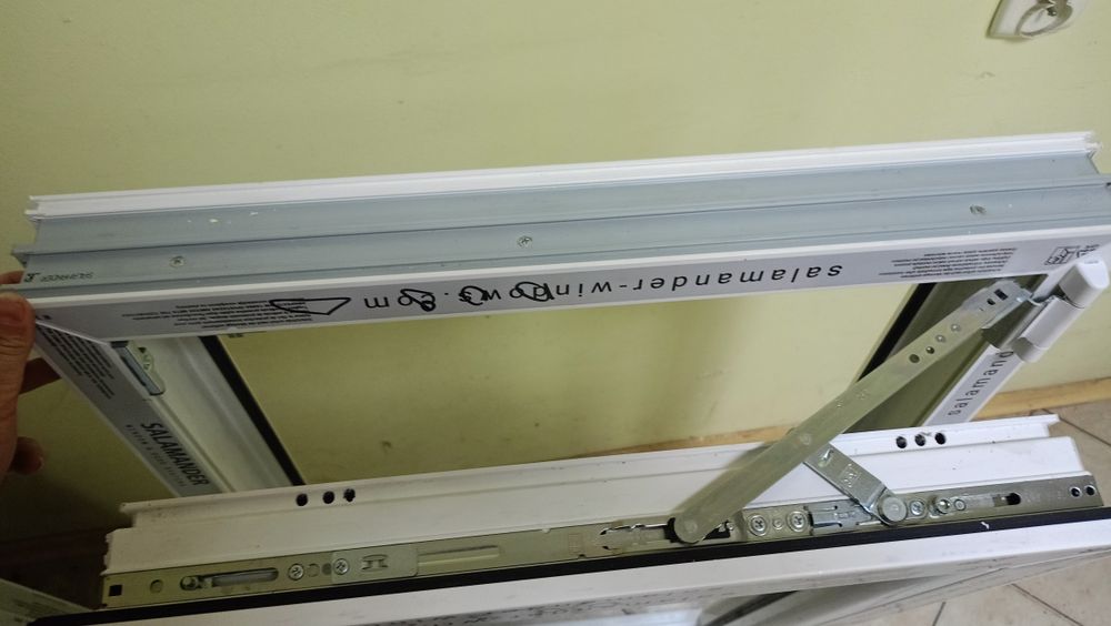 Okno 600 x 1000 pcv białe nowe