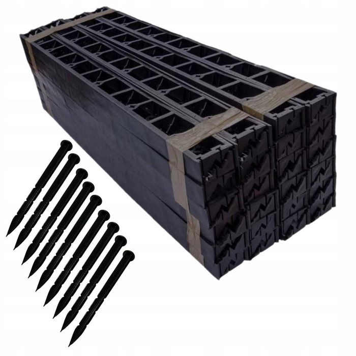 Obrzeże ogrodowe trawnikowe zestaw 48 sztuk + kotwy GRATIS