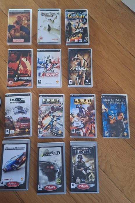 Playstation Portable + 12 Jogos UMD + Filme Spiderman UMD