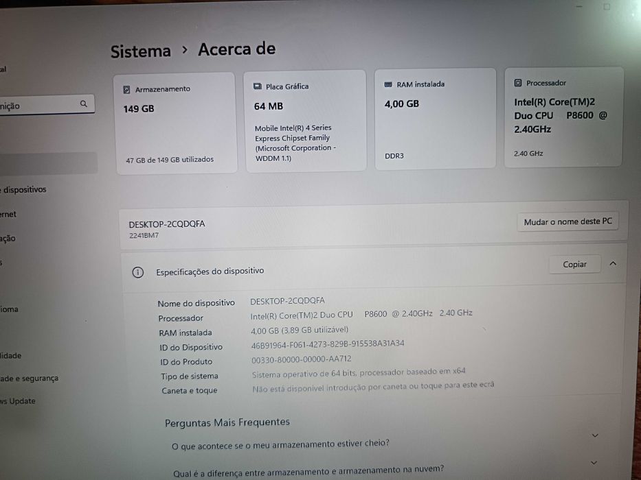 Lenovo ThinkPad T500 RAM 4GB