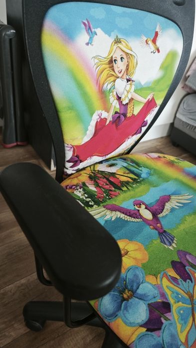 Krzesło obrotowe do biurka Princess dla dziewczynki