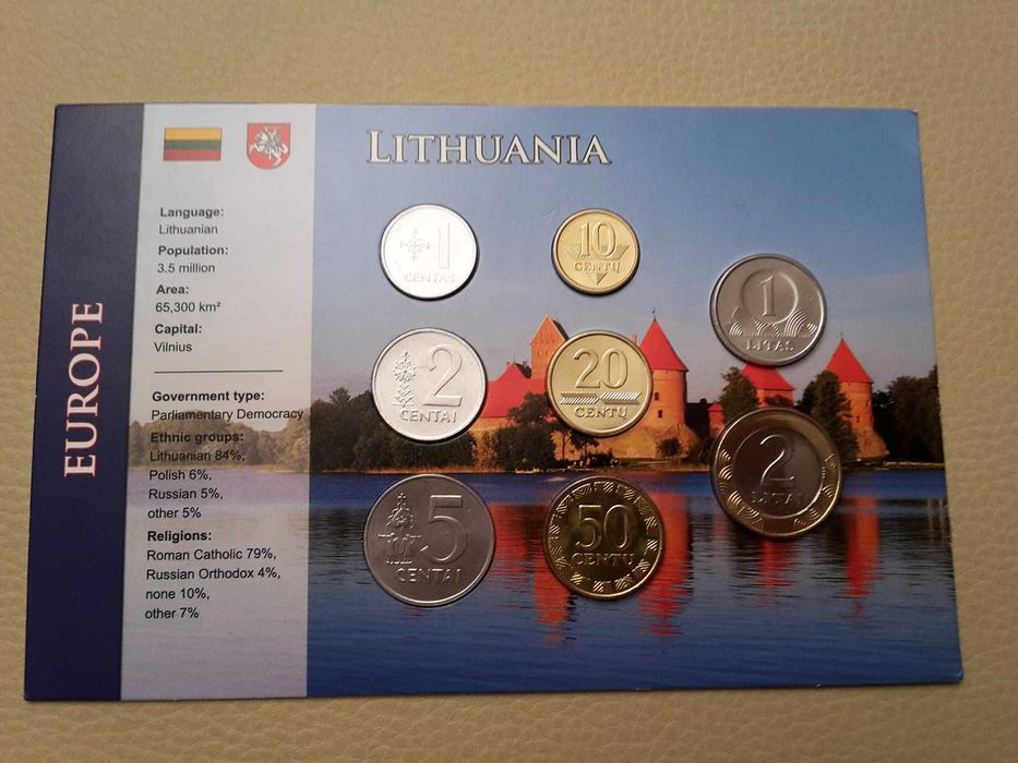 Conjunto de moedas da Lituânia