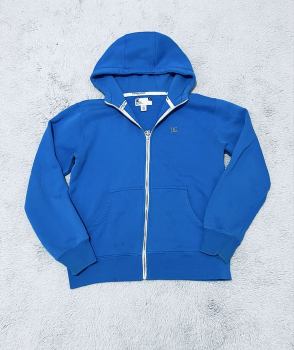 DC r. S niebieska meska rozpinana bluza z kapturem