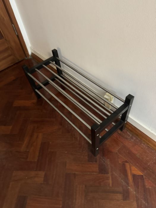 TJUSIG Sapateira, preto, 79x32x37 cm