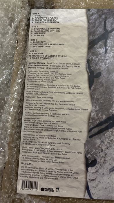 Вінілова платівка Muse - Absolution (LP)