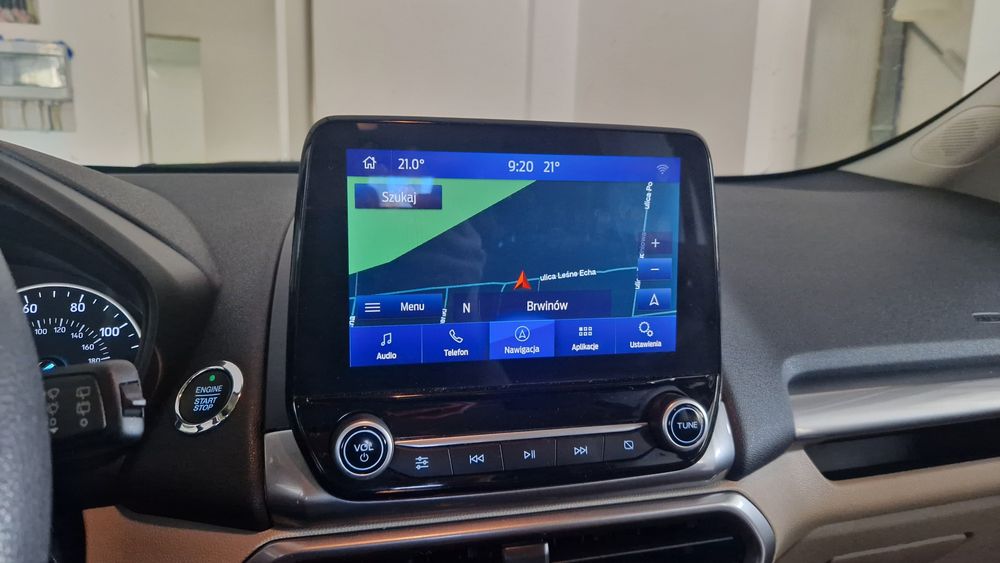 Mapa Polskie menu Ford Sync2 Sync3 Syn4 Odjazd