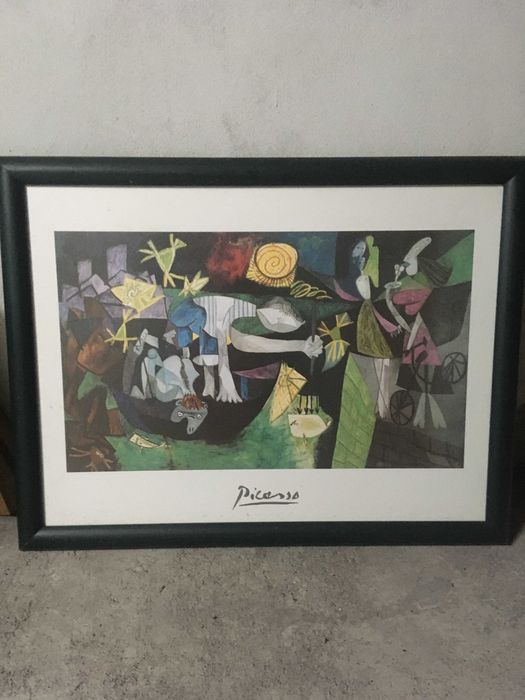 Quadros dos pintores Campoy e Bragolin e Picasso