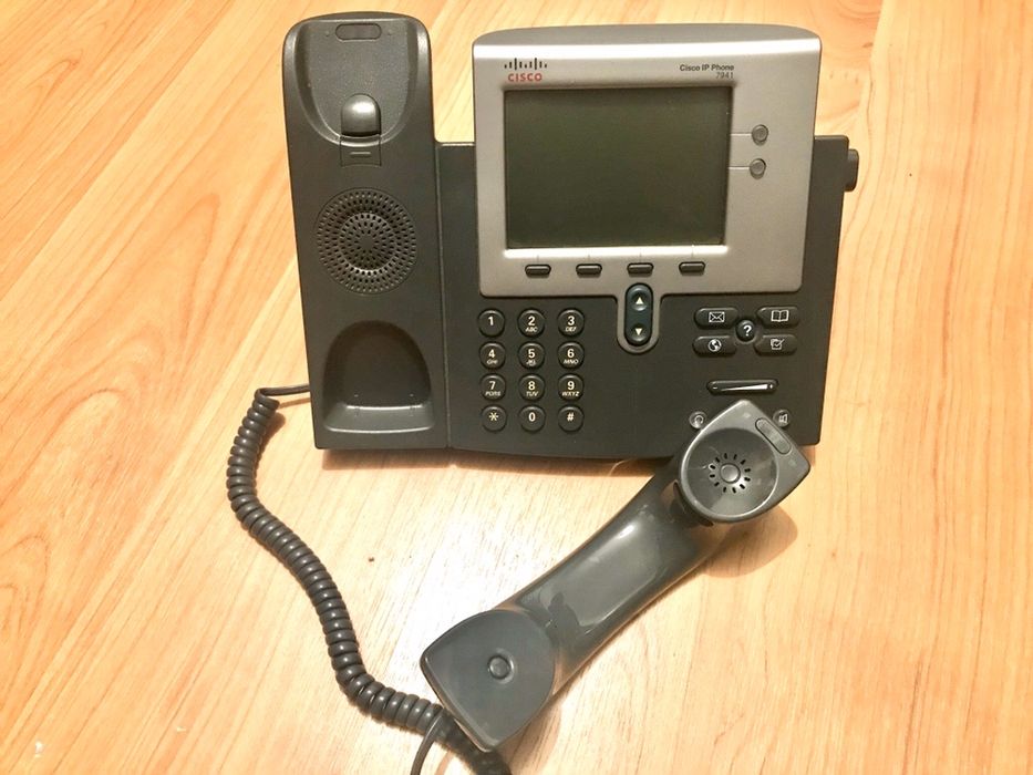 Telefone IP Cisco 7941 a funcionar em pleno