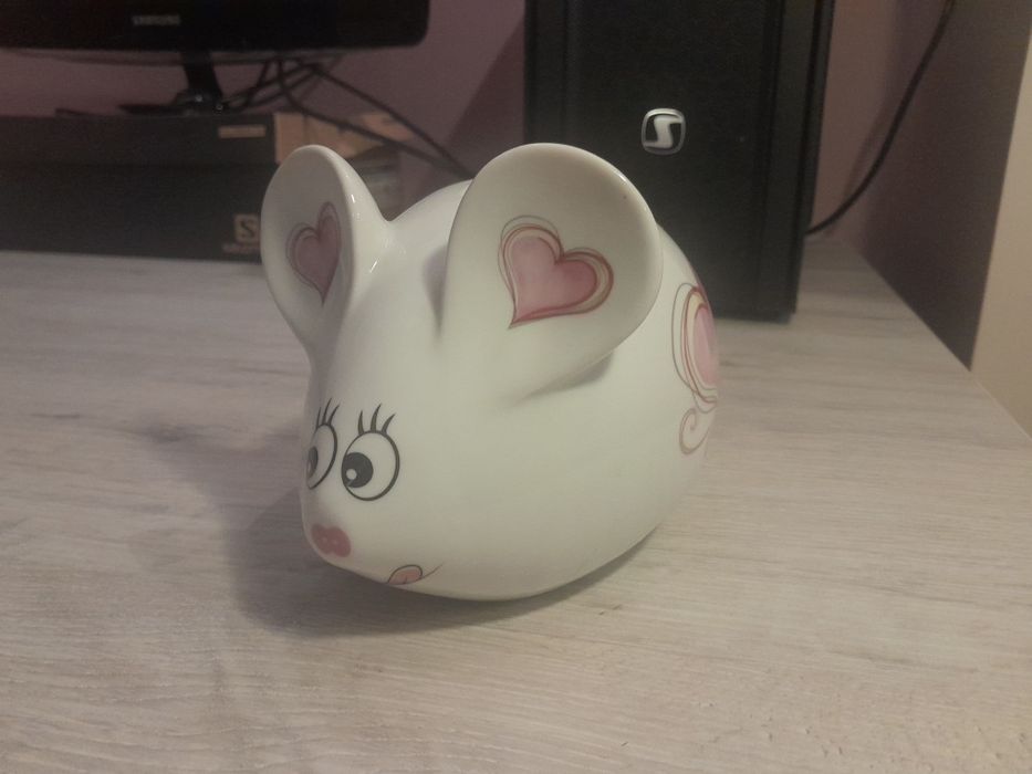 Skarbonka Mysz mysza myszka Duża na monety bilon
