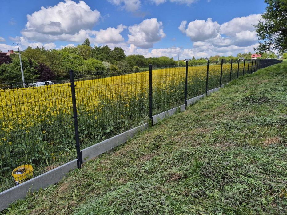 Ogrodzenie panelowe siatka słupek, panel, obejma, już od 36zł/mb