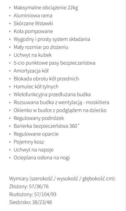 Wózek spacerowy Stinger