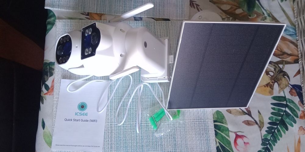 Câmera de Videovigilância Solar de dupla lente