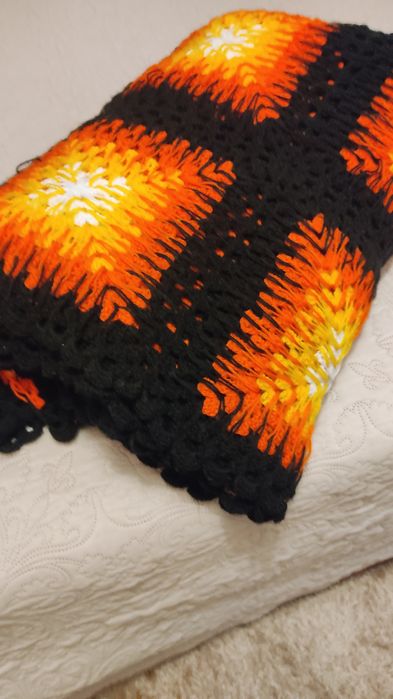 Manta em lã/ colcha