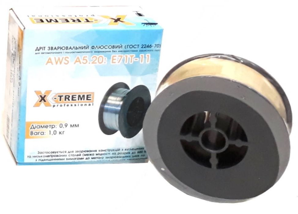 Сварочная проволока флюсовая X-Treme E71-11 (0.9 мм 1 кг)