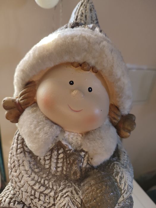 Duża figurka lampion 46 cm + lampki druciki.