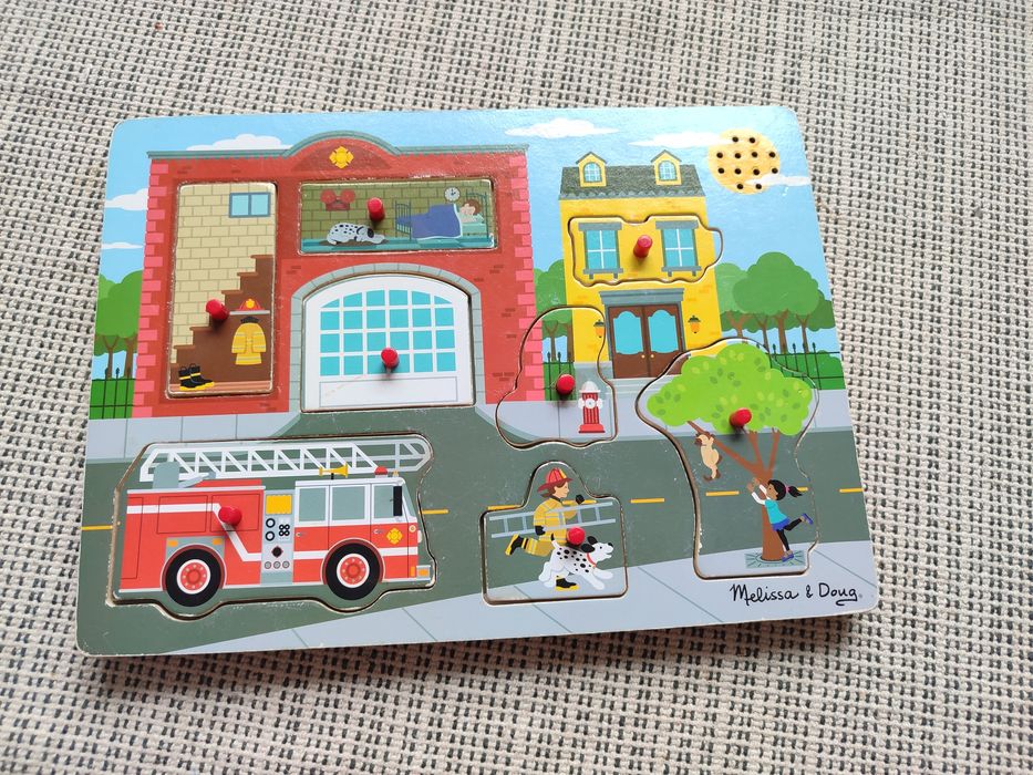 Melissa & Doug układanka dźwiękowa straż pożarna