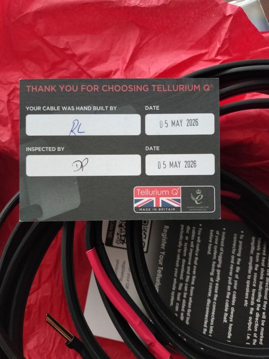 Акустичний кабель Tellurium Q Black II speaker cable