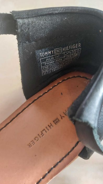 Sandały skórzane Tommy Hilfiger