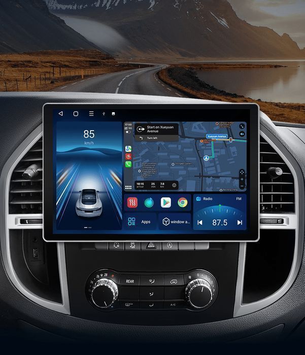Mercedes Vito W447 – Radio Android 15 13,1” CarPlay Android Auto GPS Nawigacja Stacja Multimedialna WiFi Bluetooth DSP 4G LTE PL 6GB/128GB