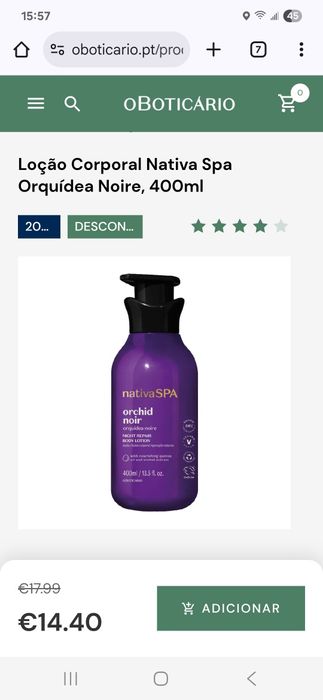 Loções hidratantes nativa Spa O Boticário