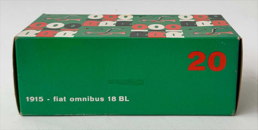 RIO20_FIAT Omnibus 18 BL yellow 1915 Escala 1/43. Made in Italy. Completo e como novo.