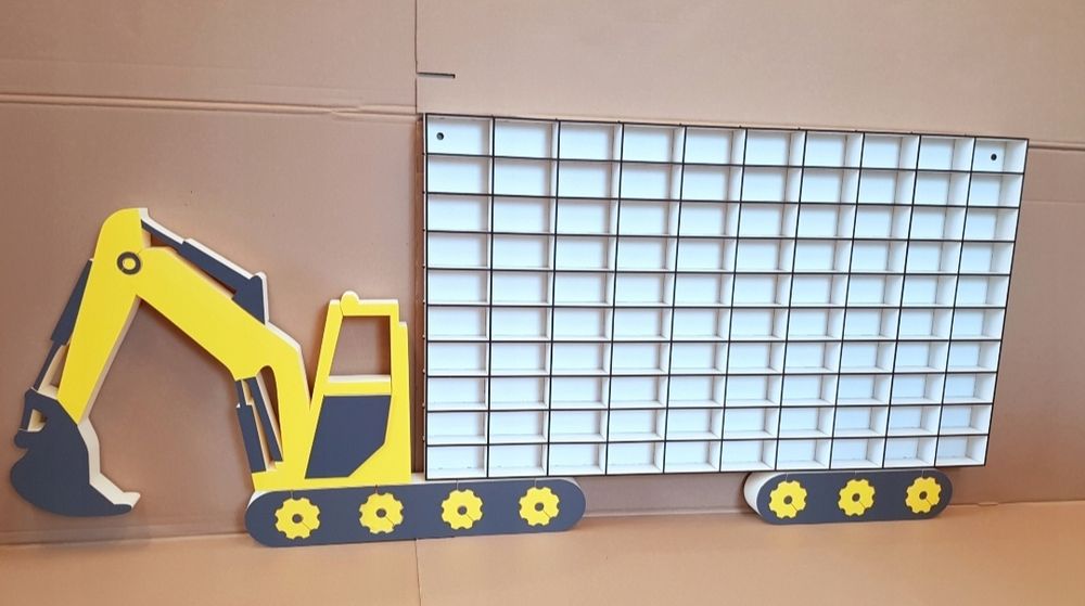 Półka na samochodziki- KOPARKA