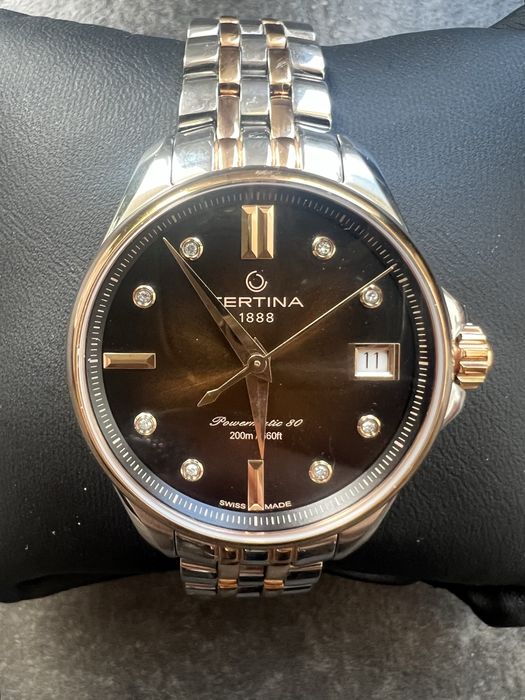 zegarek damski różowe złoto Certina DS Action Lady Powermatic 80