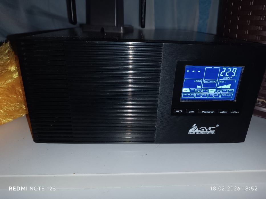 ДБЖ SVC XL-1200 UPS 1200VA/1000W Інвертор (12В -220В).