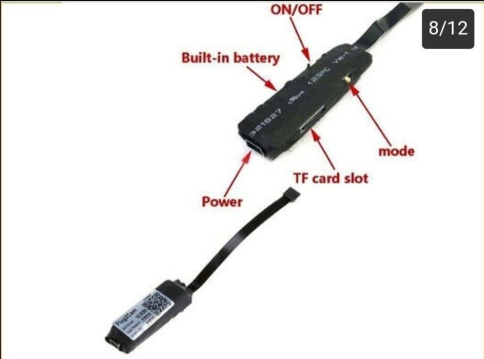 (NOVO) MICRO CÂMERA Espiã 1080P HD 8Horas Autonomia - App Tempo Real