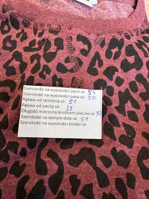 Dluższa bluza w cętki 9th Avenue m( nawet L) nowa