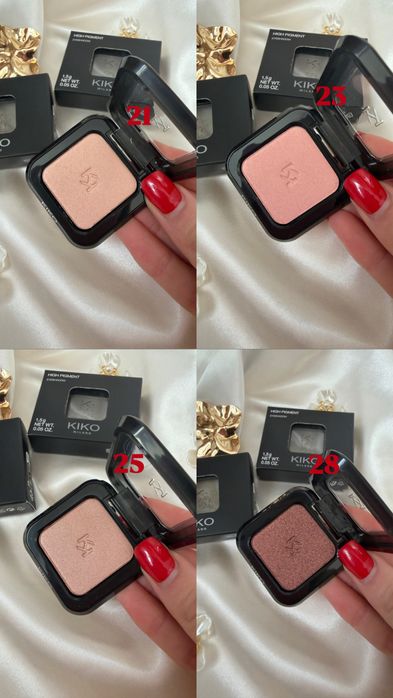 Тіні high pigment kiko malino тіні кіко мілано 19 21 23 25 30 31 59
