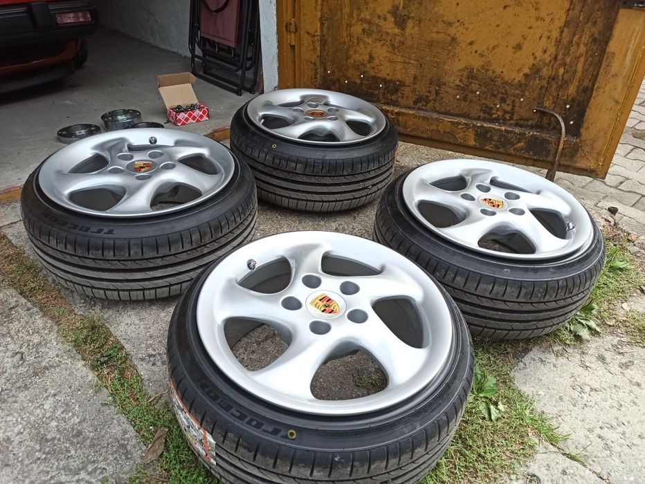 Felgi Porsche 911 turbo 5x130 adaptery 4x100 naciąg