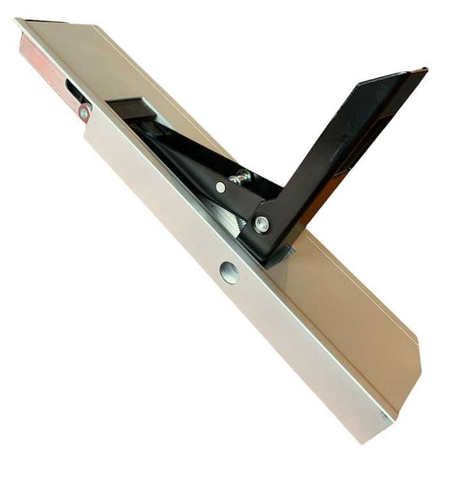 Zamek pionowy burty aluminiowej H400 - suwak boczny