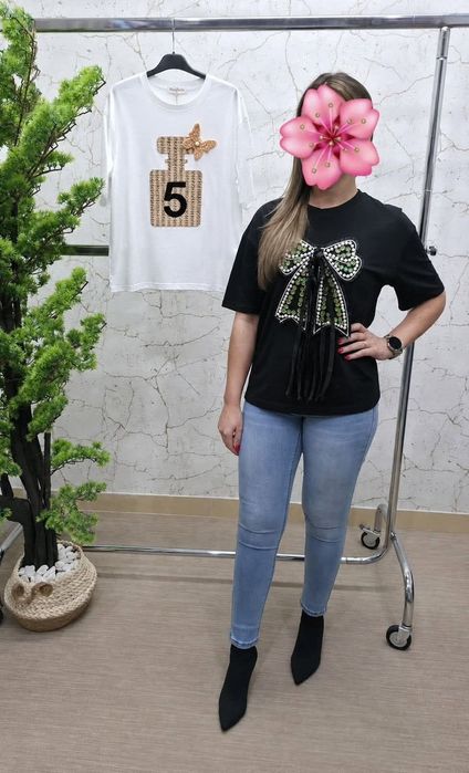 2 tee shirts S.M novas senhora/menina