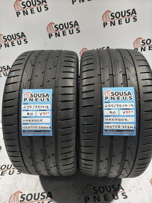 2 pneus semi novos 255-35R19 RFT Hankook - Oferta dos Portes