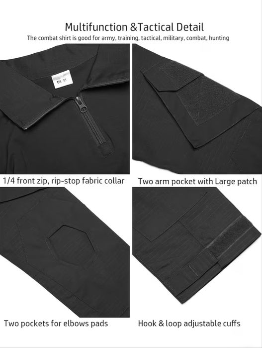 Тактична футболка з довгим рукавом G2 Top з молнією 1/4