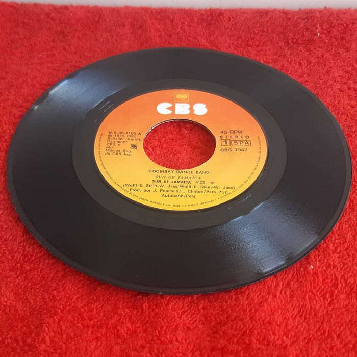 Disco Vinil Single Goombay Dance Band - Sun of Jamaica / Island of Dreams