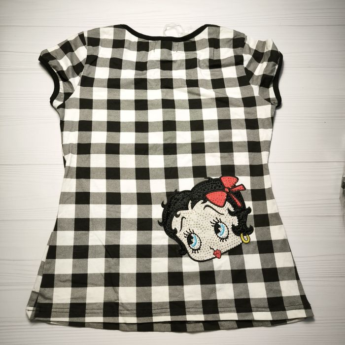 Піжама з принтом у стилі Betty Boop зі стразами