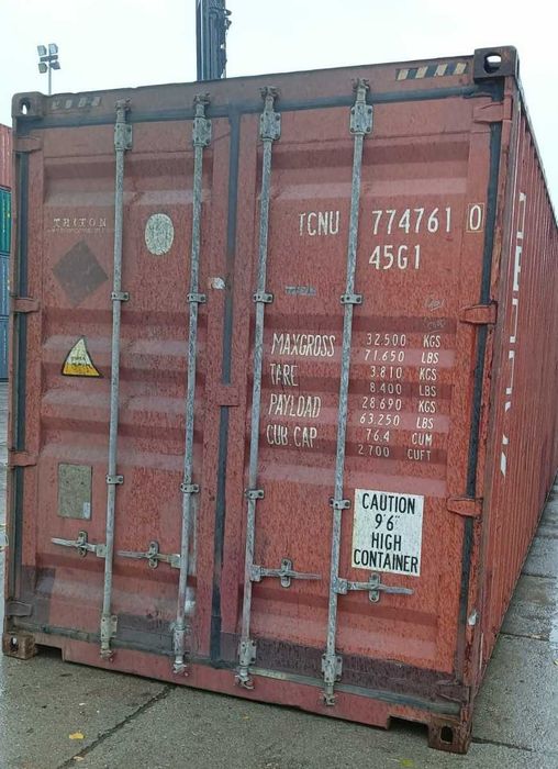 Kontener Morski 40 HC Transport Rozładunek Szczelny