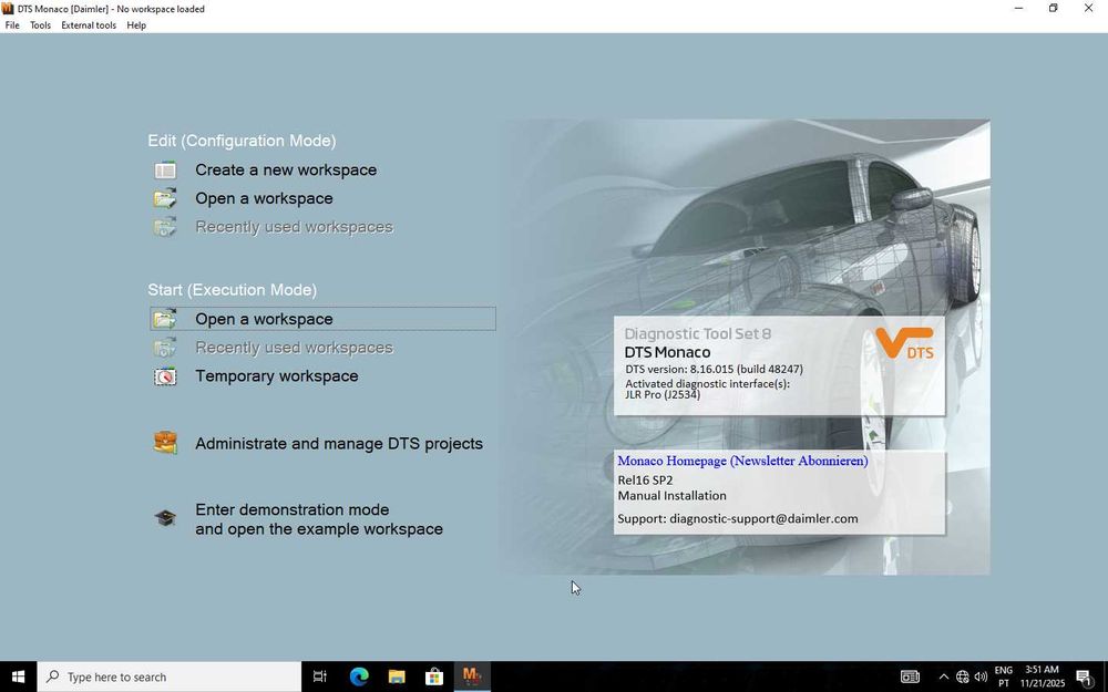 Mercedes Xentry/Das v2025.12  Vediamo v5.1 e DTS monaco + SSD