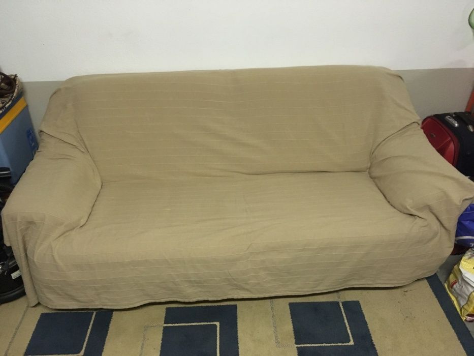 Sofá cama 2mx1m cor amarelo claro